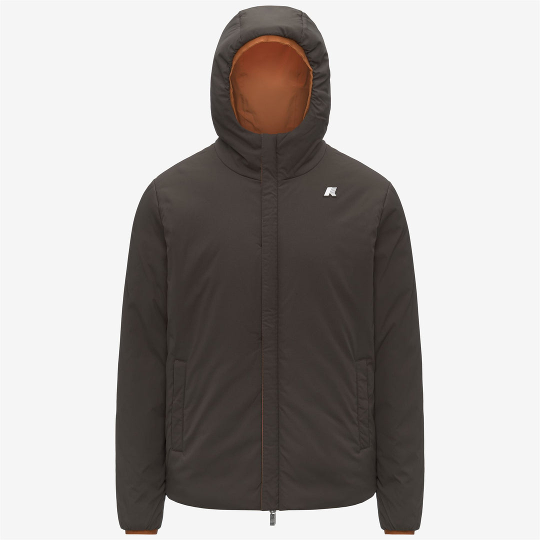 Chaqueta impermeable reversible para hombre con aislamiento sintético color naranja main