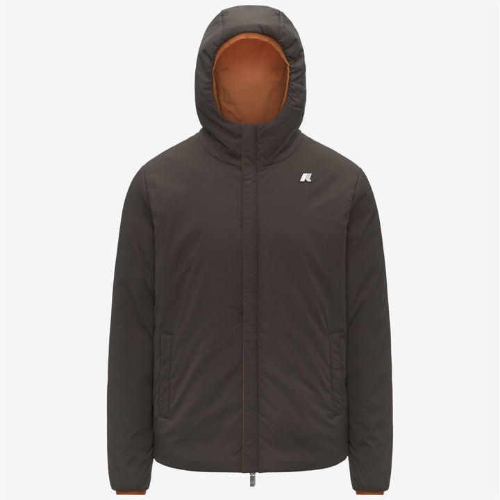 Chaqueta impermeable reversible para hombre con aislamiento sintético color naranja 2