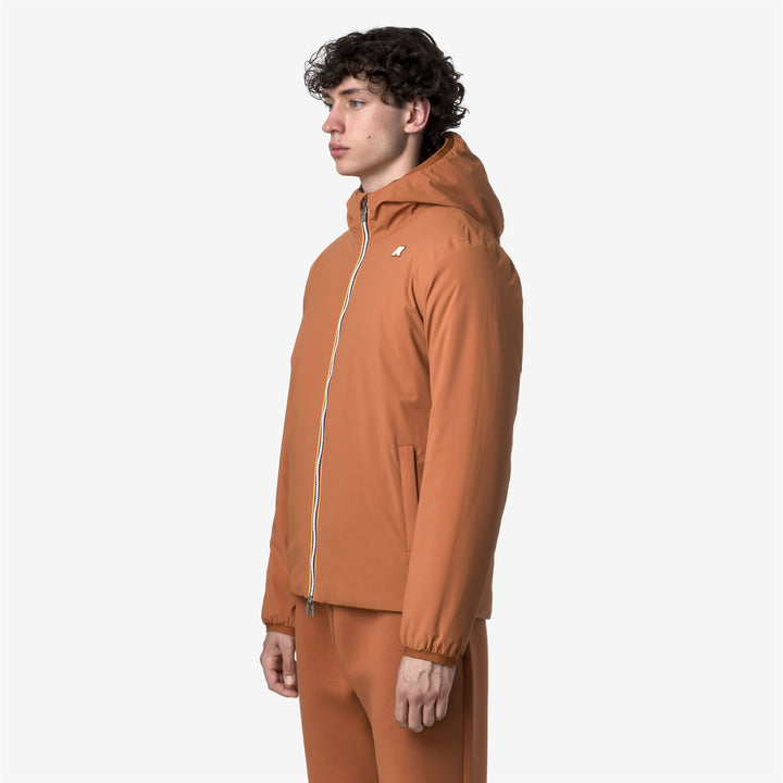 Chaqueta impermeable reversible para hombre con aislamiento sintético color naranja 5