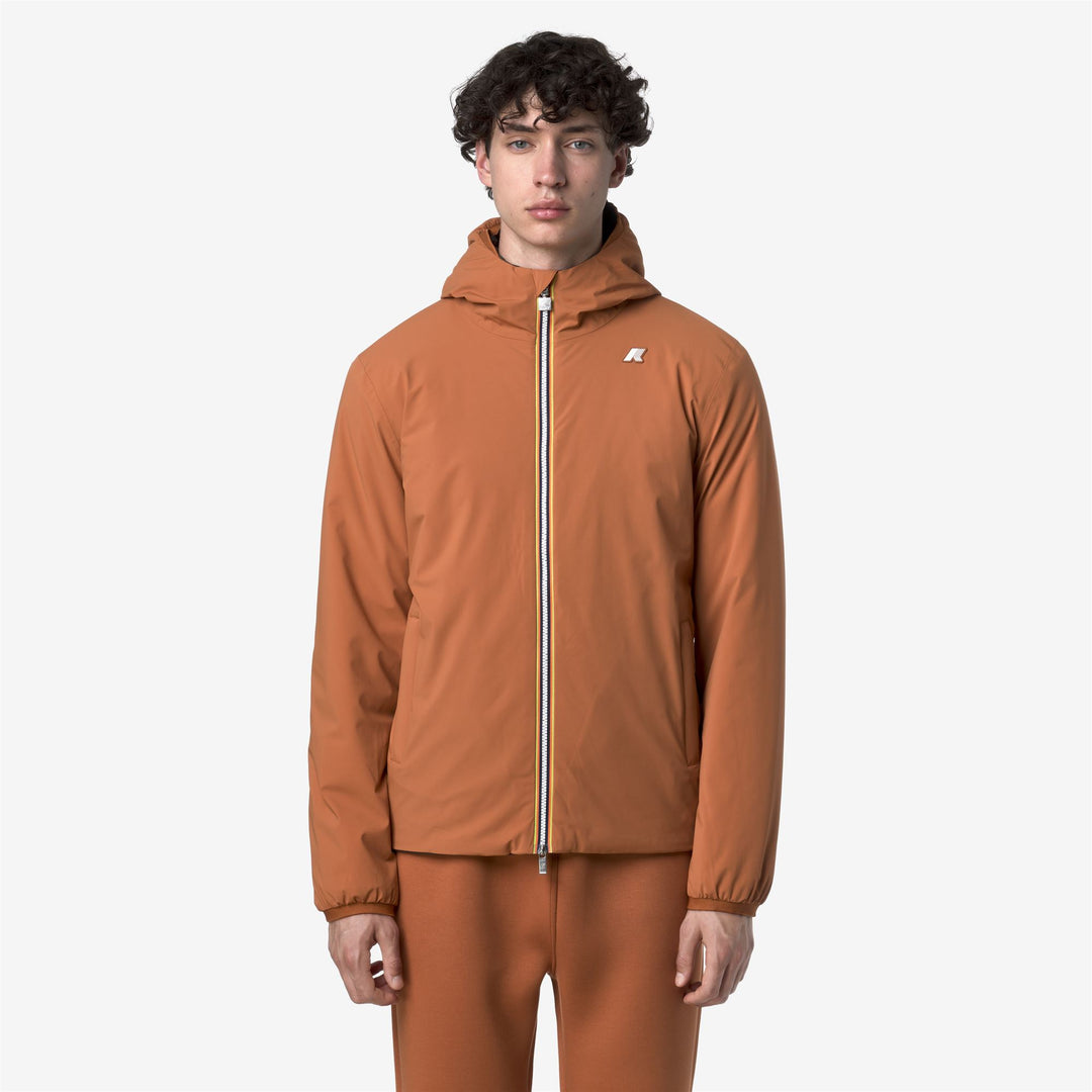 Chaqueta impermeable reversible para hombre con aislamiento sintético color naranja main