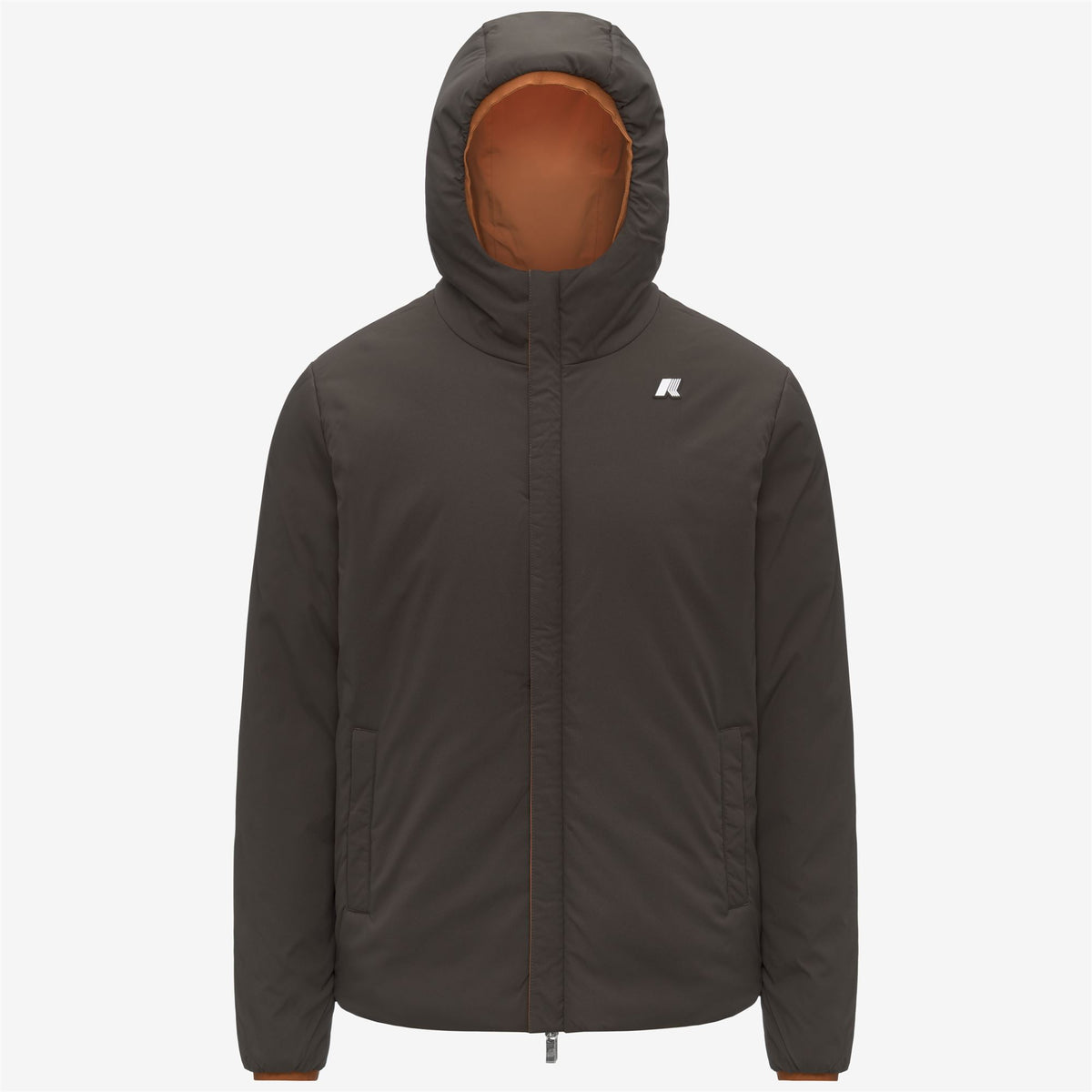 Jackets_MAN_JACK ST WARM DOUBLE_Short_Orange Adobe - Black Olive - Commercial 2