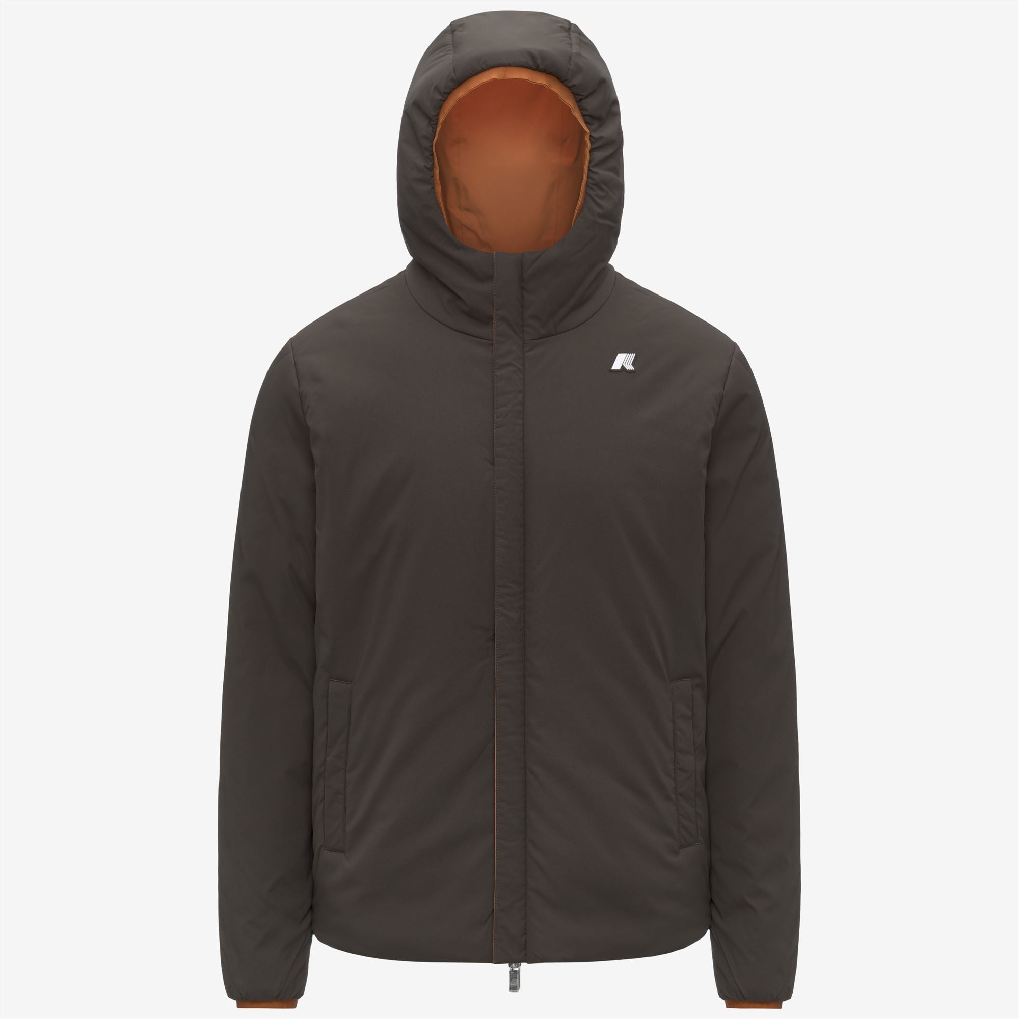 Jackets_MAN_JACK ST WARM DOUBLE_Short_Orange Adobe - Black Olive - Commercial 2
