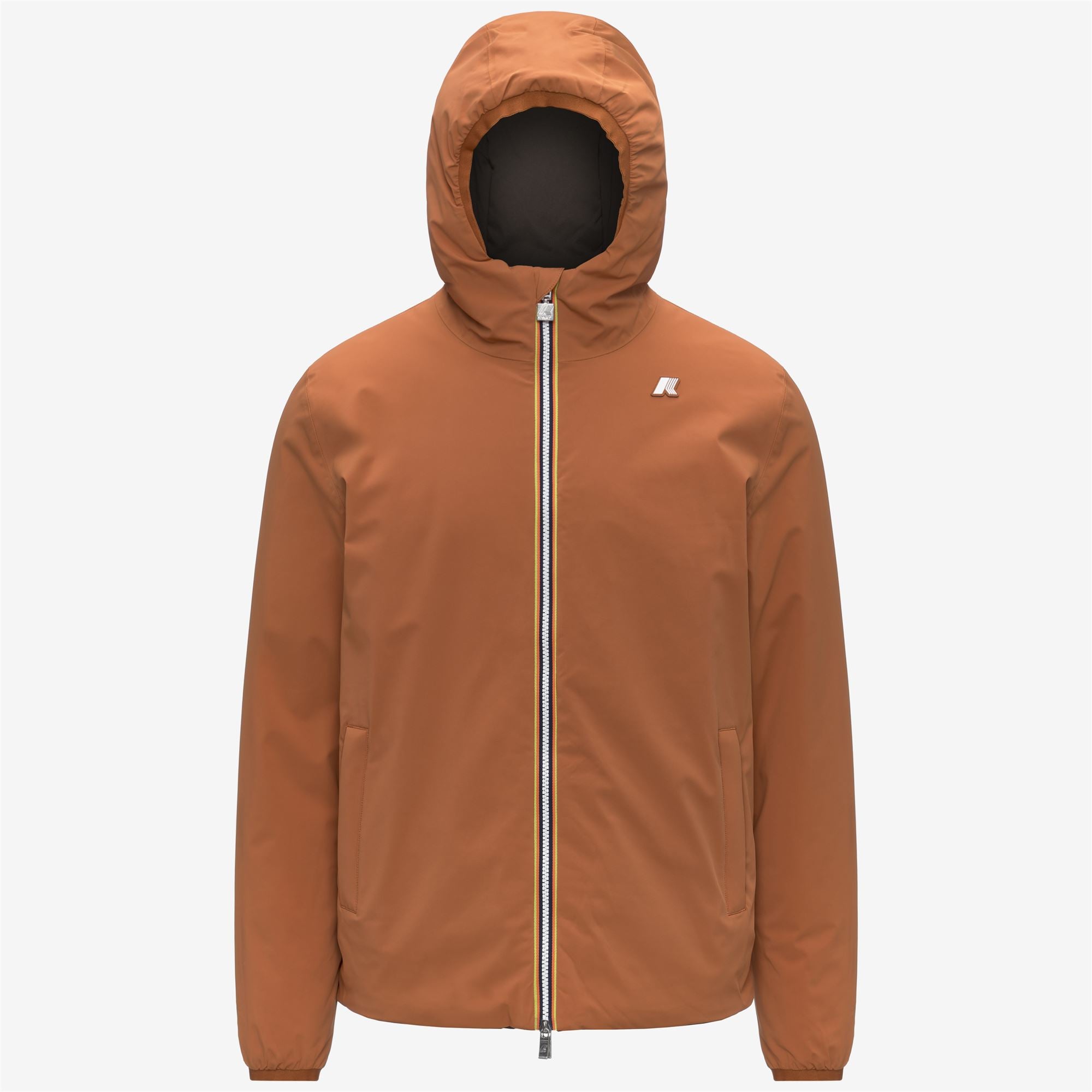 Jackets_MAN_JACK ST WARM DOUBLE_Short_Orange Adobe - Black Olive - Commercial 1