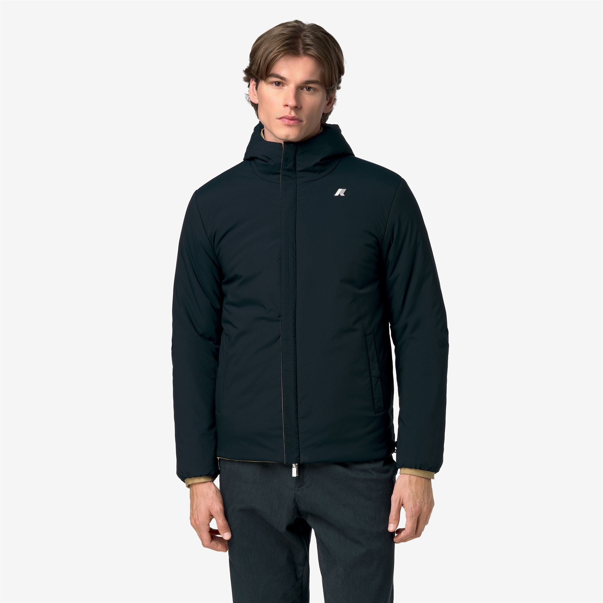 Jackets_Man_JACK ST WARM DOUBLE_Short_Beige Khaki - Blue Depth - Commercial 3