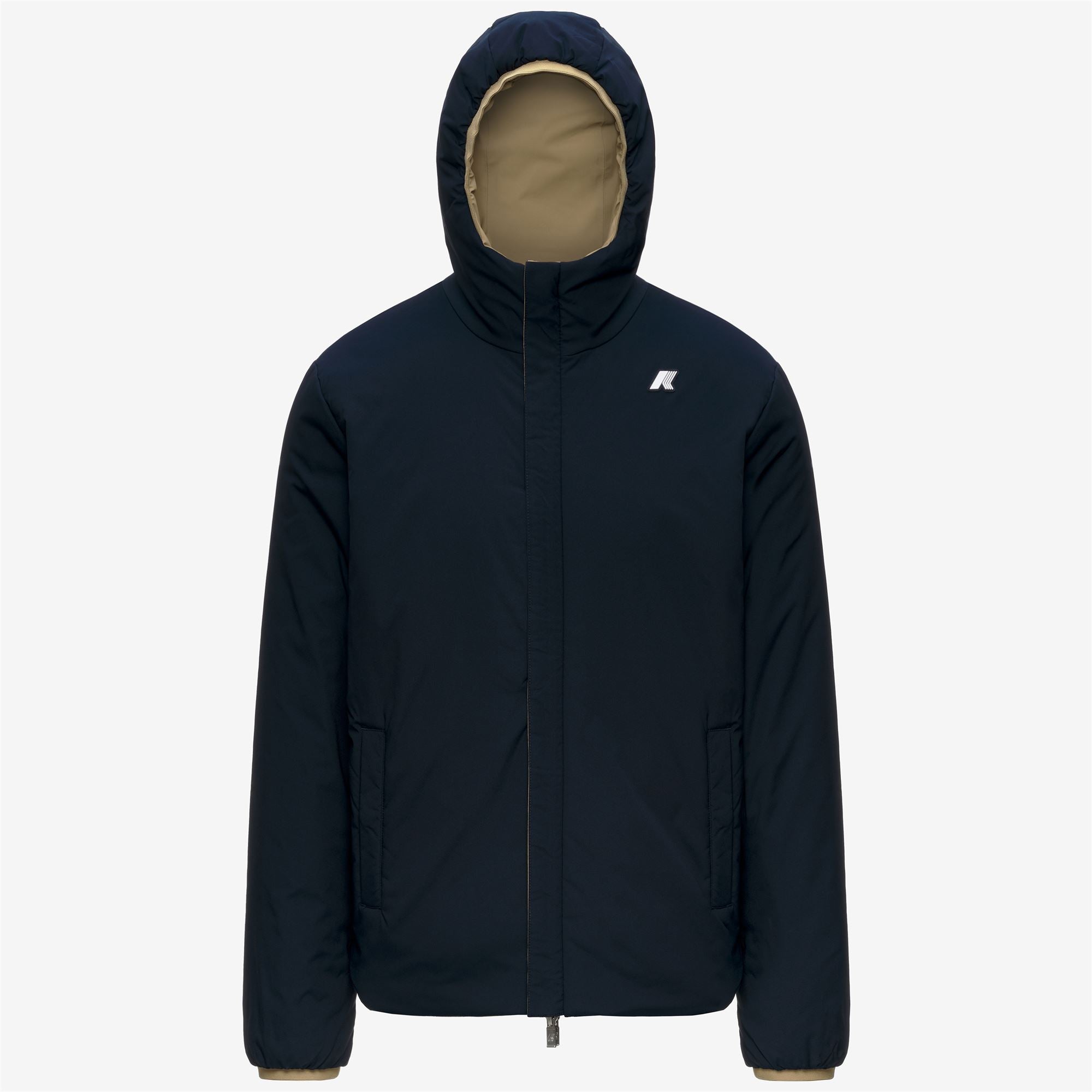 Jackets_Man_JACK ST WARM DOUBLE_Short_Beige Khaki - Blue Depth - Commercial 1