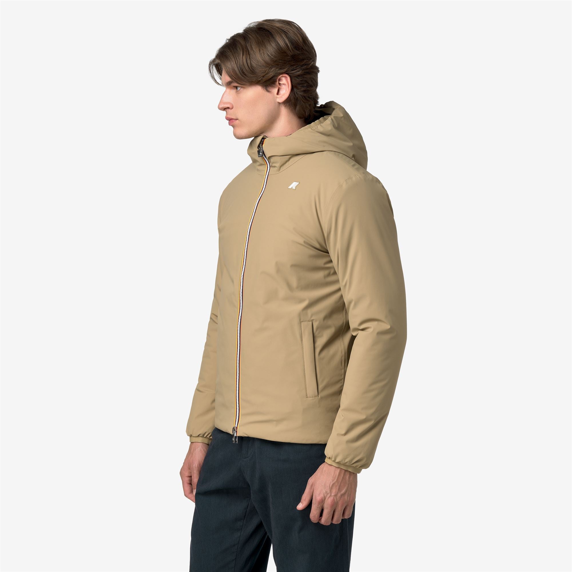 Jackets_Man_JACK ST WARM DOUBLE_Short_Beige Khaki - Blue Depth - Commercial 5