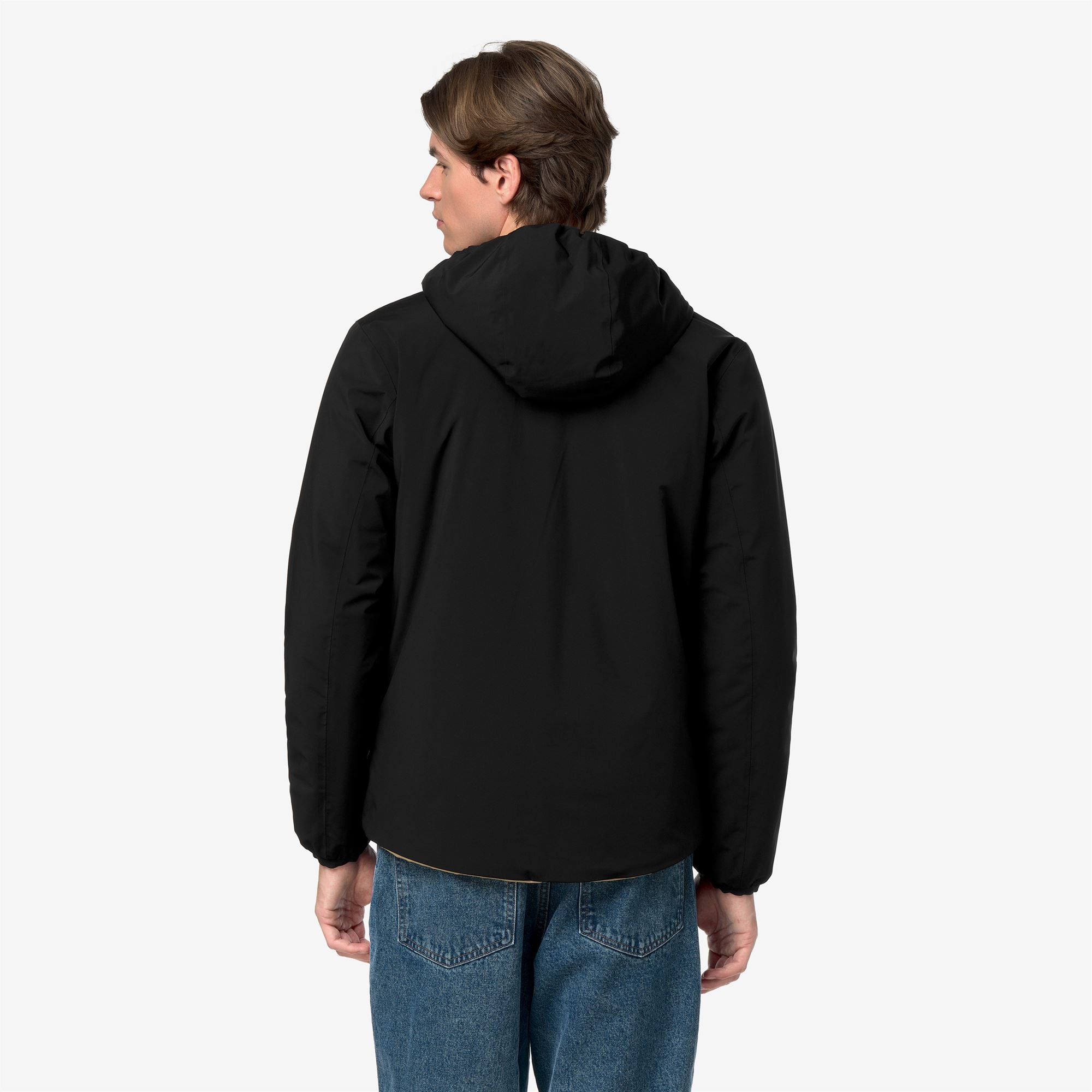 Jackets_Man_JACK ST WARM DOUBLE_Short_Black Pure - Beige Khaki - Commercial 6