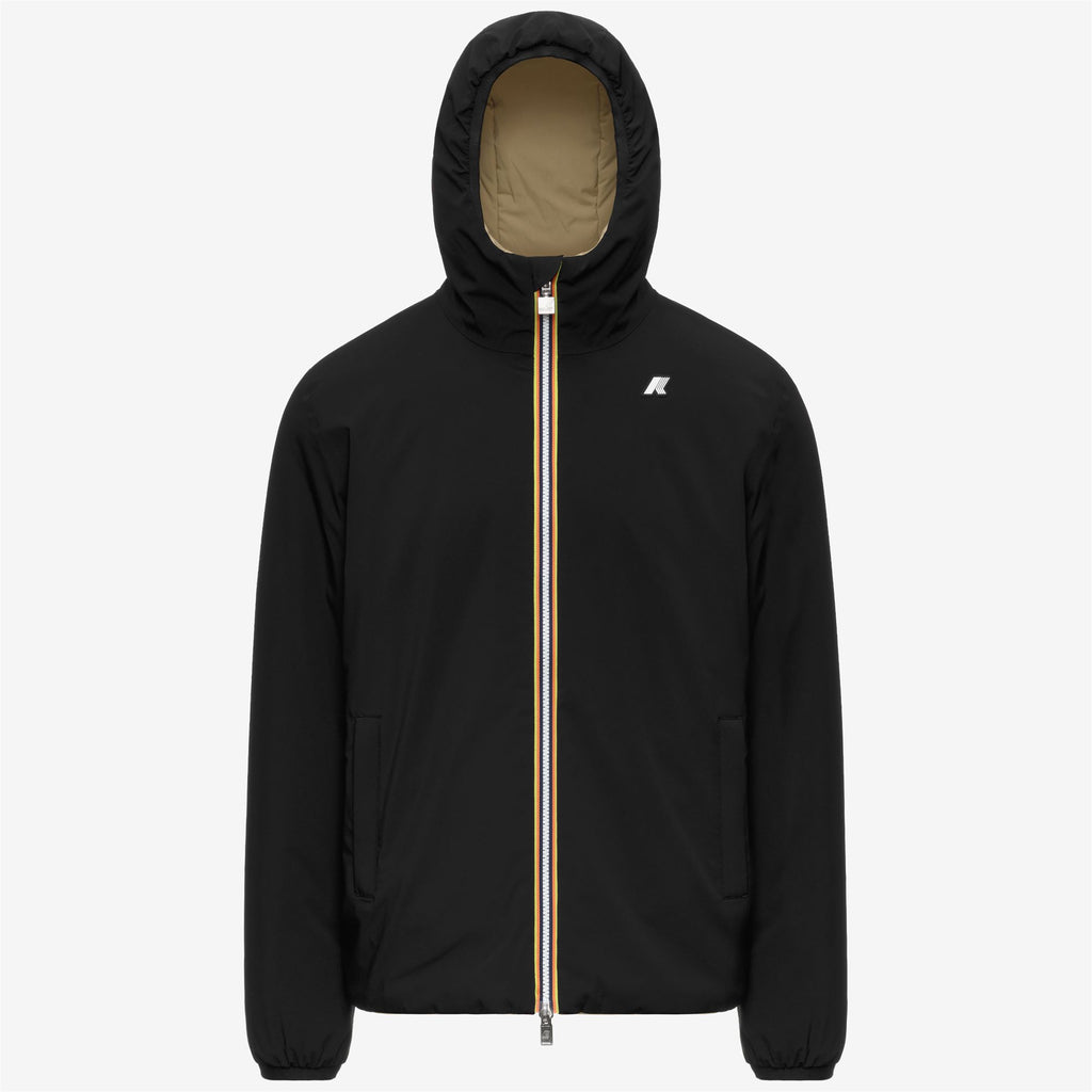 Jackets_Man_JACK ST WARM DOUBLE_Short_Black Pure - Beige Khaki - Commercial 1