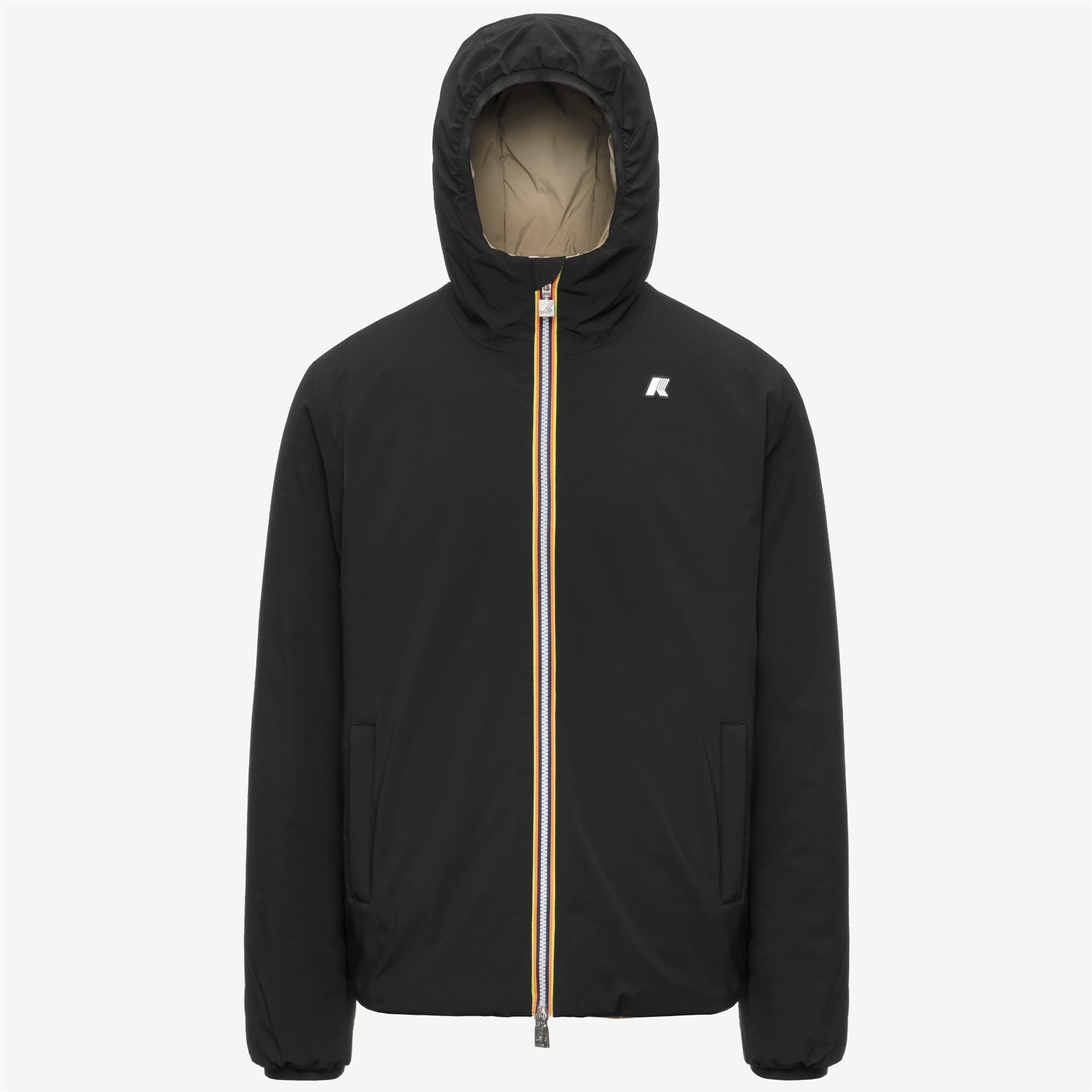Jackets_Man_JACK ST WARM DOUBLE_Short_Black Pure - Green Army - Commercial 1