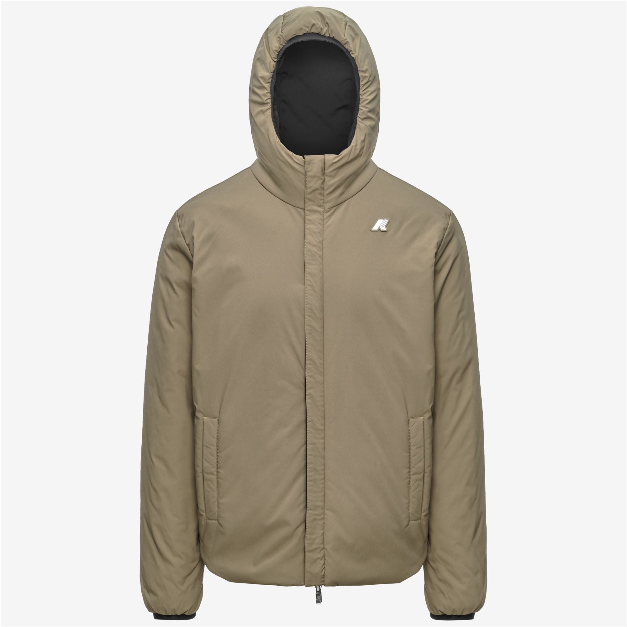 Jackets_Man_JACK ST WARM DOUBLE_Short_Black Pure - Green Army - Commercial 2