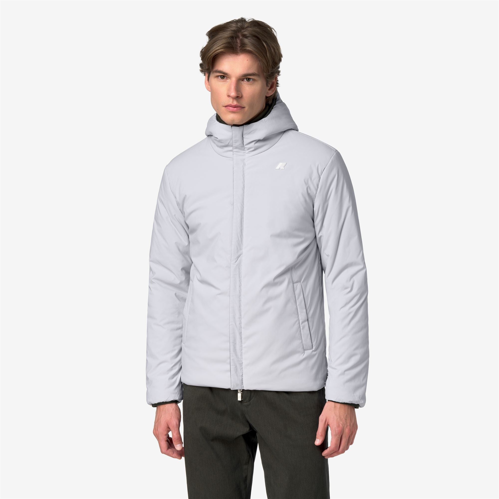 Jackets_Man_JACK ST WARM DOUBLE_Short_GREEN BLACKISH  - Grey Ash - Commercial 3