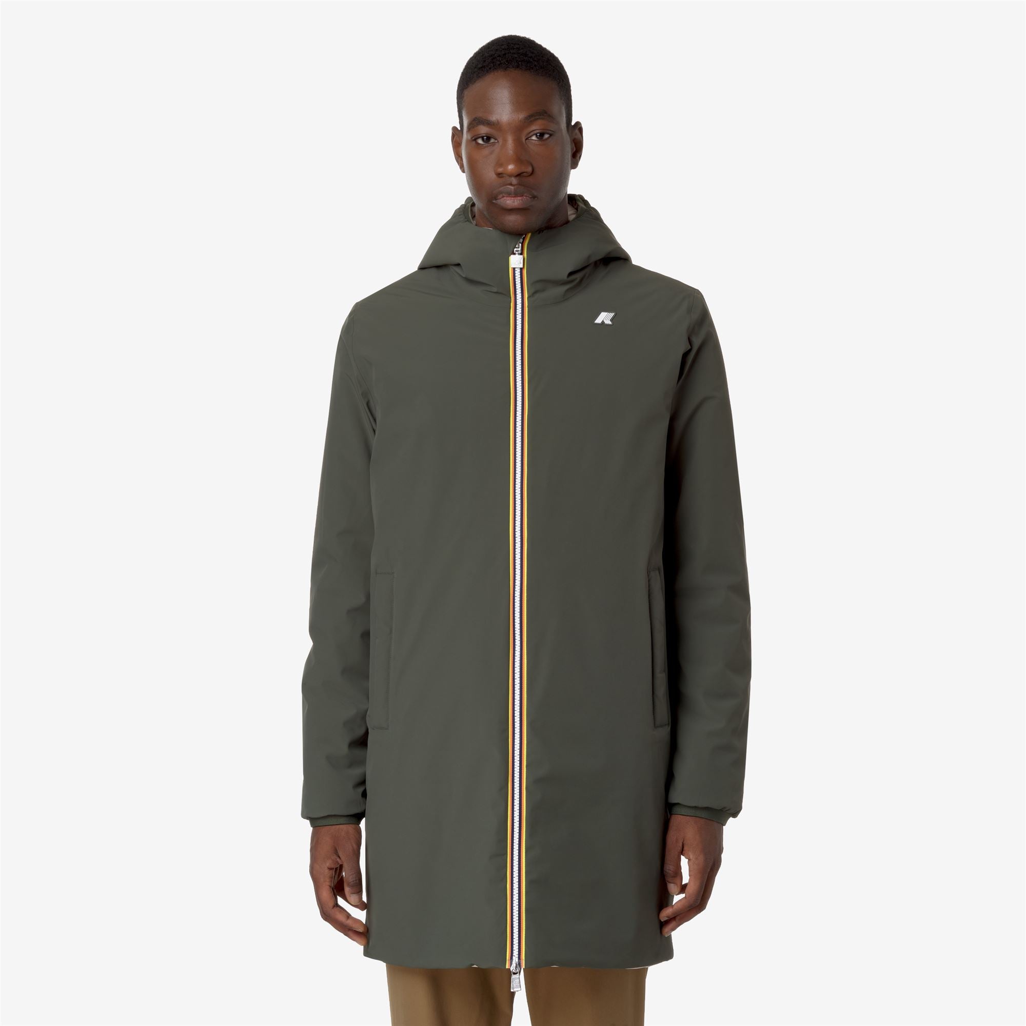 Jackets_MAN_JACOB ST WARM DOUBLE_3/4 Length_Green B-Beige G - Commercial 4