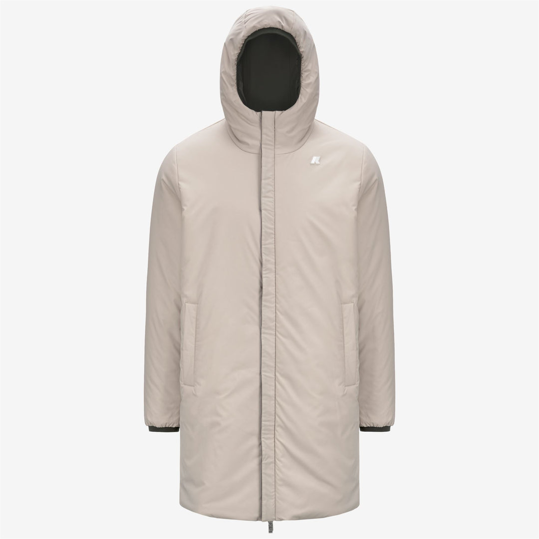 JACOB ST WARM REVERSIBLE Jackets 3/4 LENGTH Man GREEN B-BEIGE G Adult S Green B-beige G