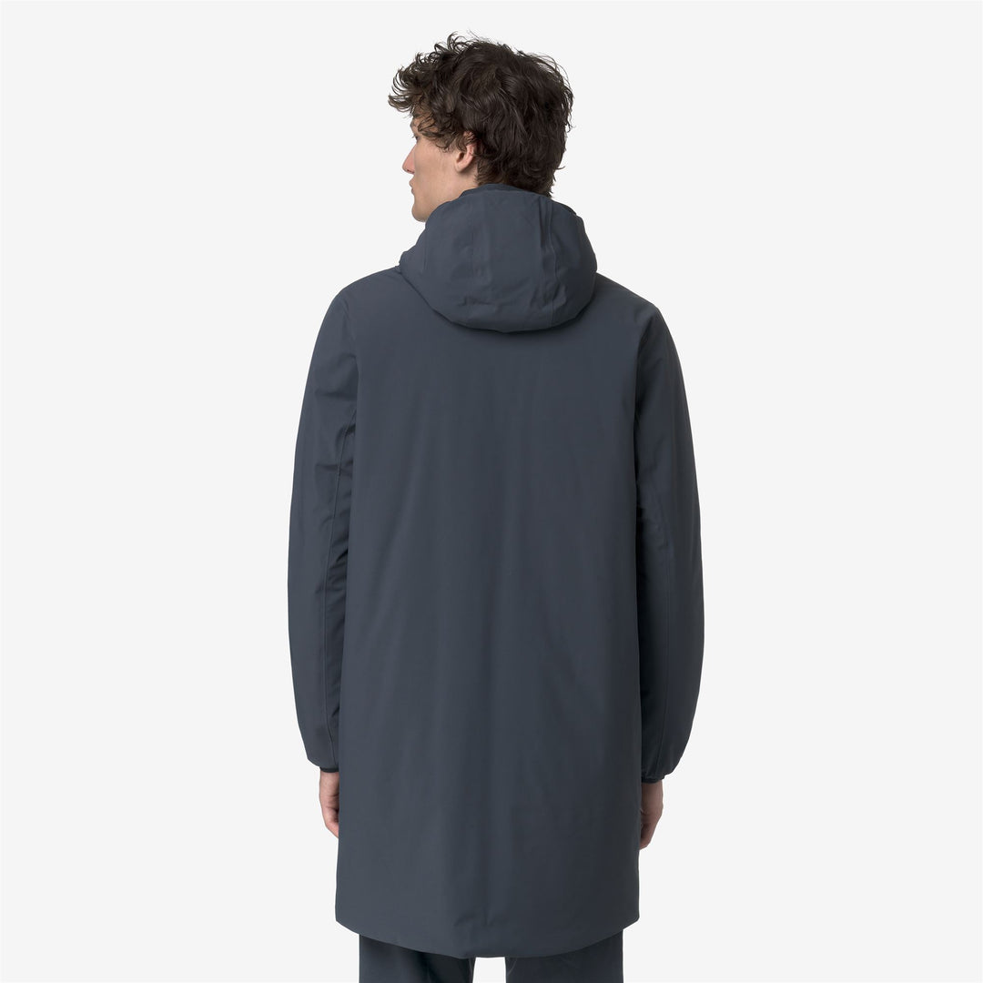 Chaqueta de invierno reversible azul para hombre con diseño impermeable main