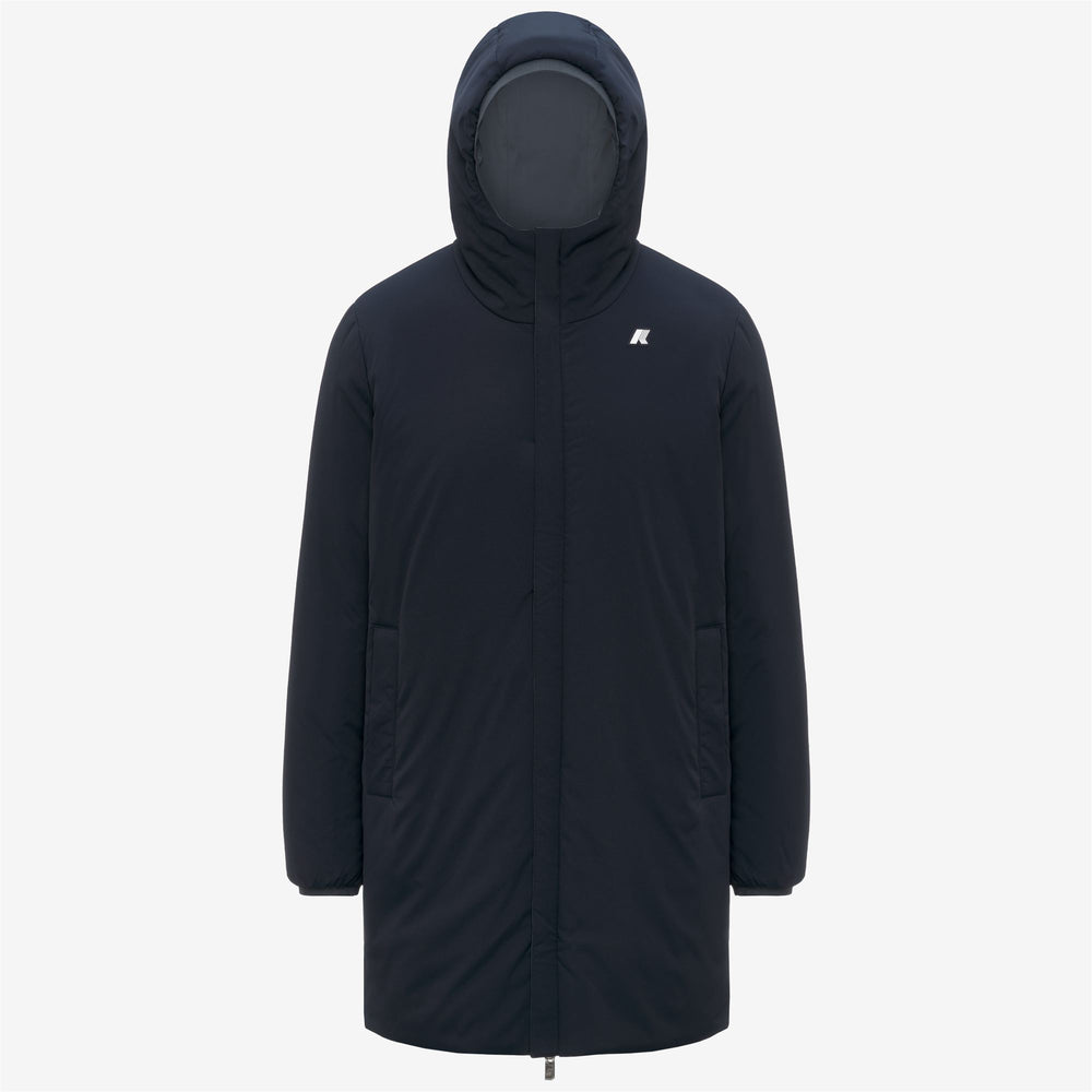 Chaqueta de invierno reversible azul para hombre con diseño impermeable 02