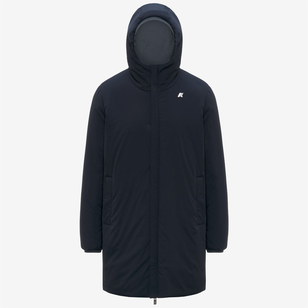 Chaqueta de invierno reversible azul para hombre con diseño impermeable main