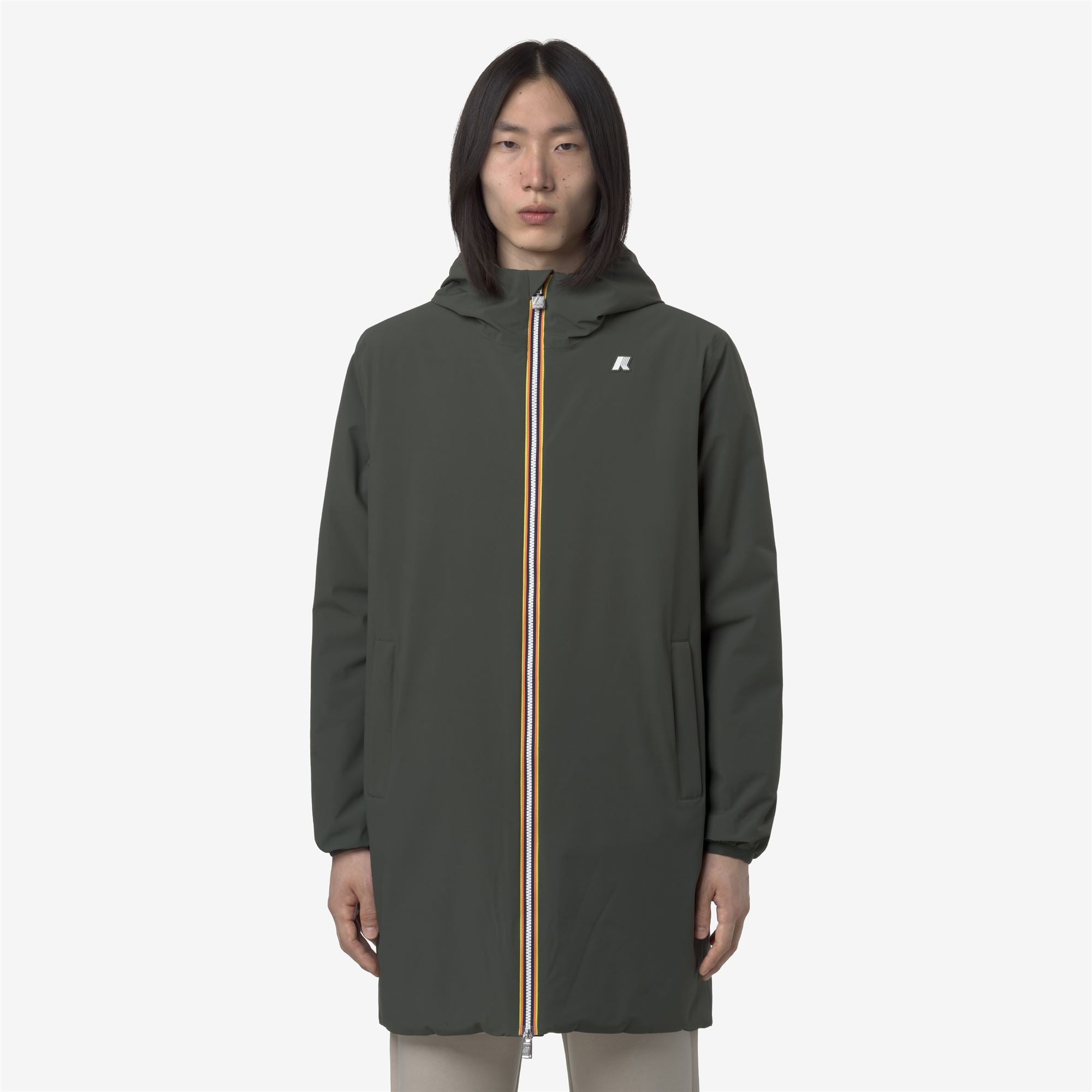 Jackets_MAN_JACOB ST WARM DOUBLE_3/4 Length_GREEN BLACKISH  - Green Oak - Commercial 4