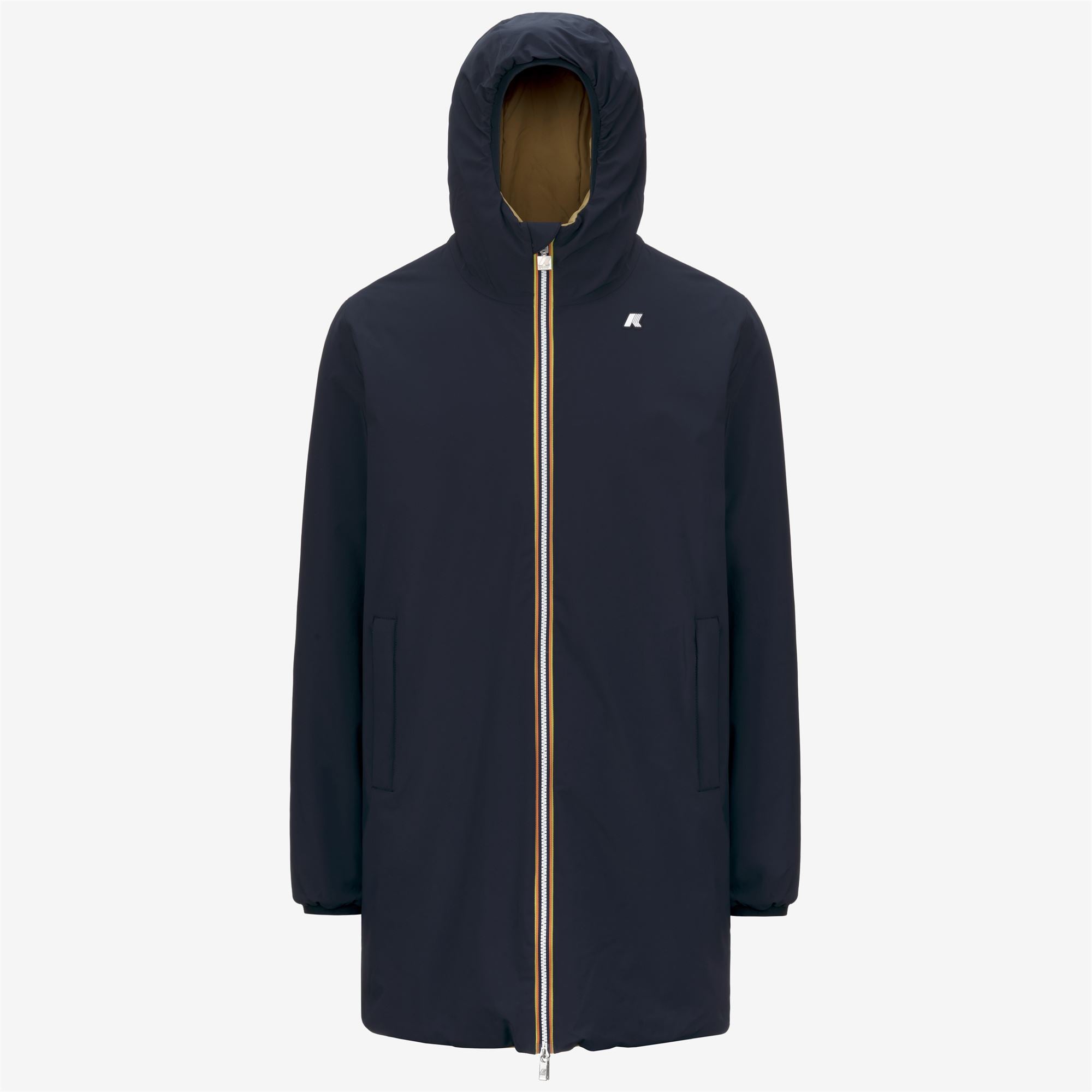 Jackets_MAN_JACOB ST WARM DOUBLE_3/4 Length_Blue Depth - Beige Seed - Commercial 1