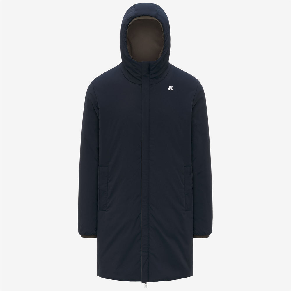 Chaqueta reversible 3/4 para hombre, color negro, con acolchado sintético 02