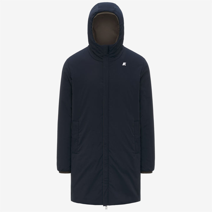 Chaqueta reversible 3/4 para hombre, color negro, con acolchado sintético 2