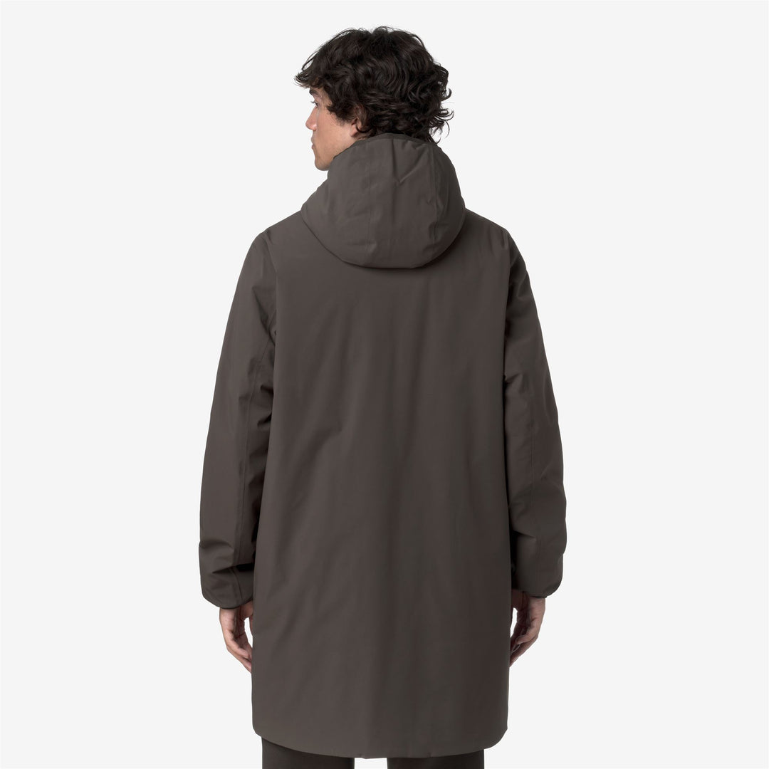 Chaqueta reversible 3/4 para hombre, color negro, con acolchado sintético main