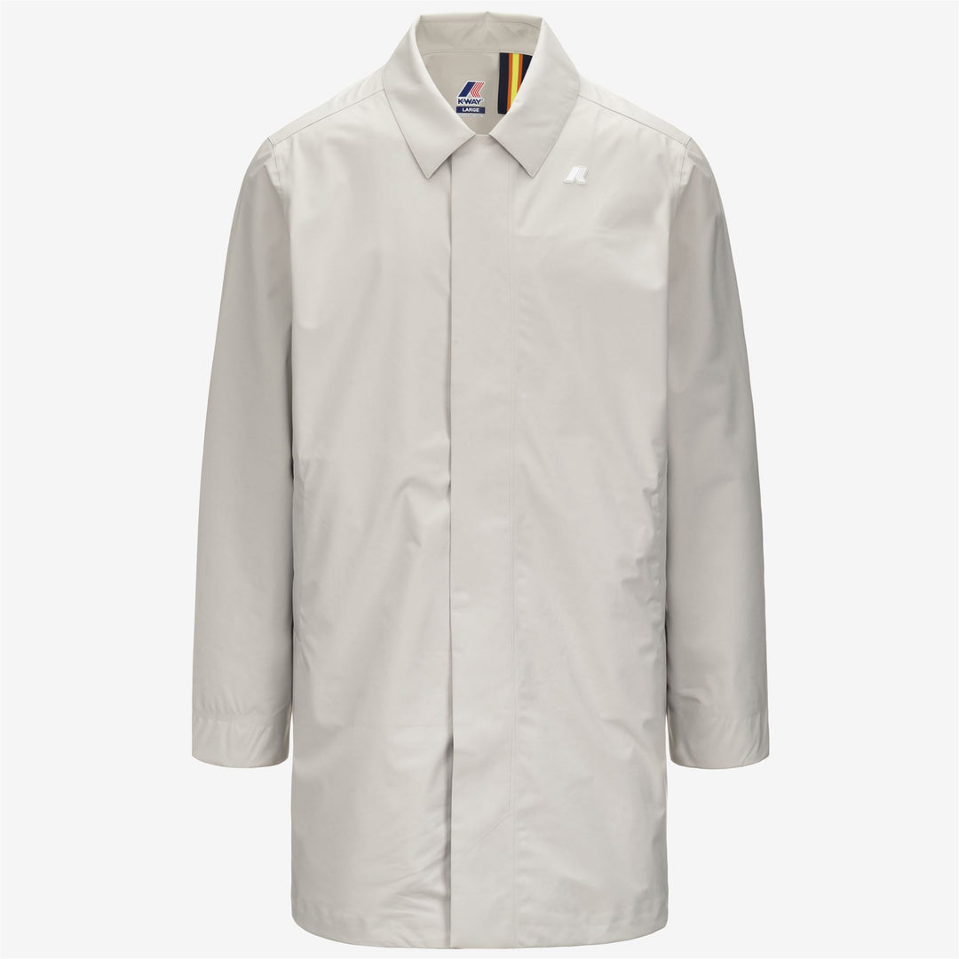 Beige Grey Men's 3/4 Length Waterproof City Jacket main
