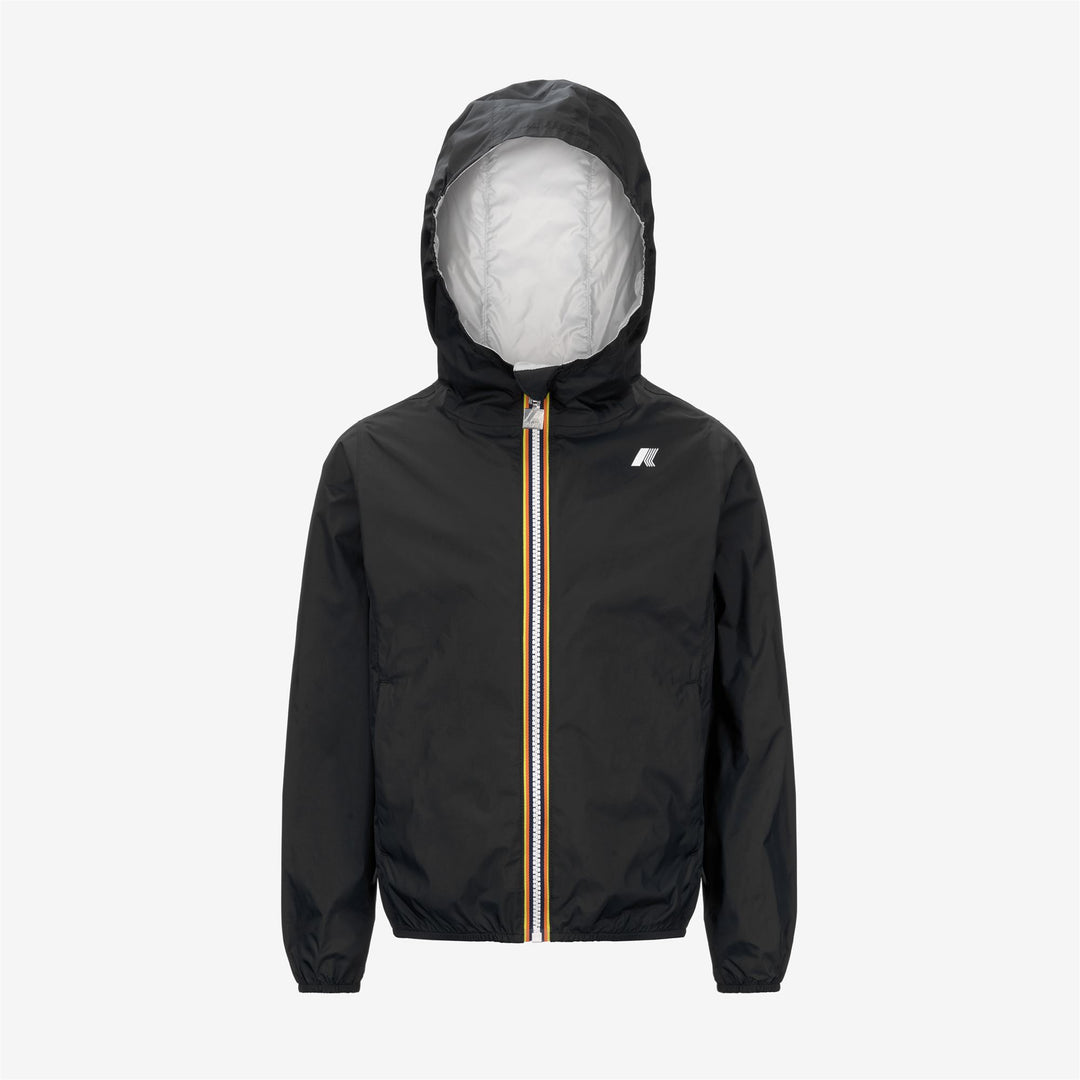 Chaqueta reversible y empaquetable negra y gris para chicas main