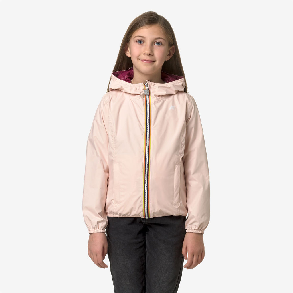 Jackets_Girl_P. LILY PLUS.2 DOUBLE_Short_Pink Gardenia - Red Dk - Commercial 4