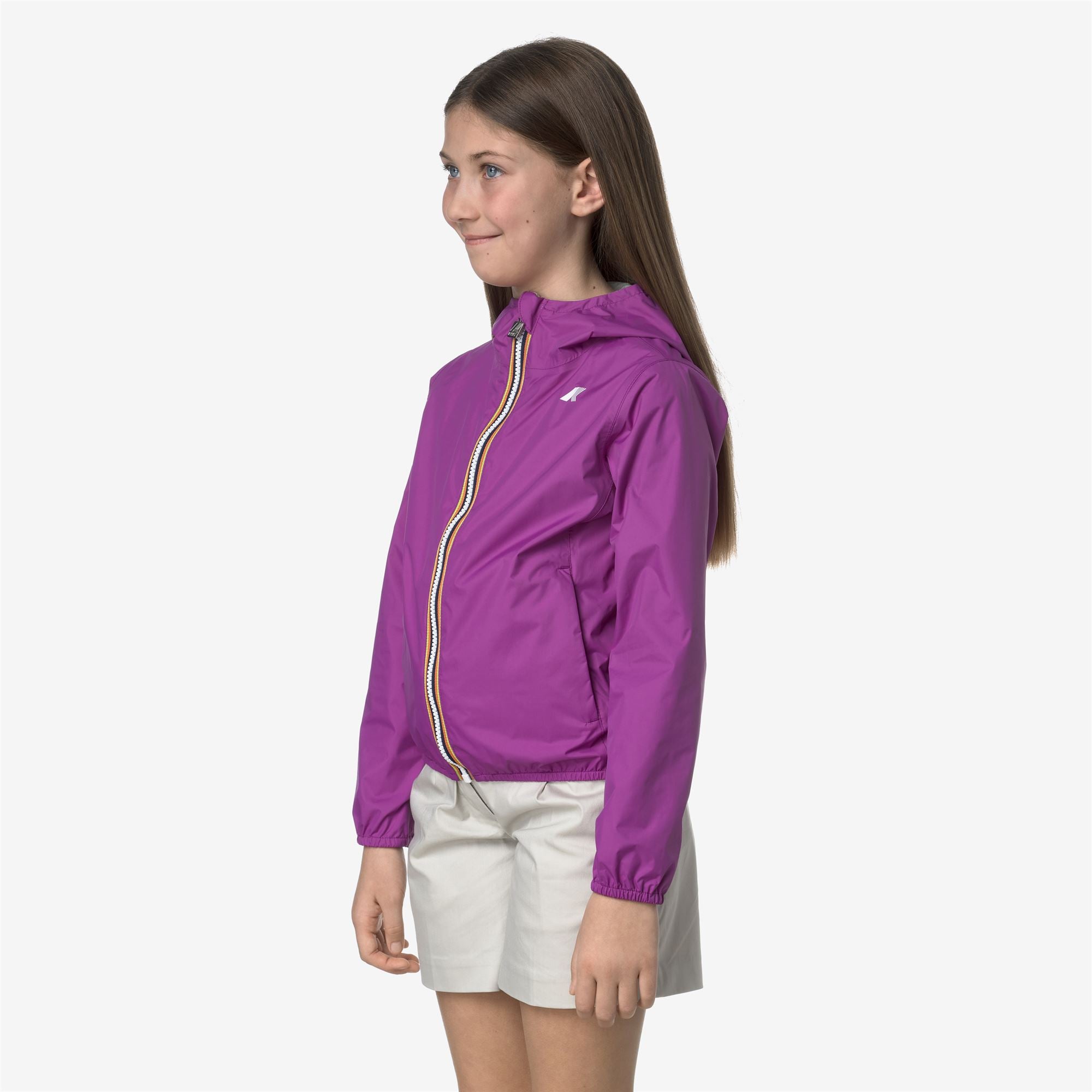 Jackets_GIRL_P. LILY PLUS.2 DOUBLE_Short_Violet - BEIGE LT - Commercial 5