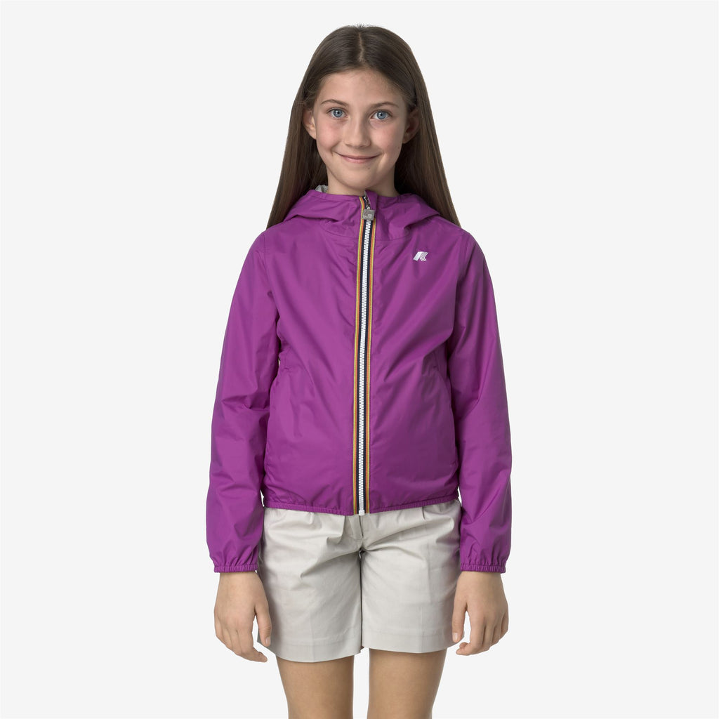 Jackets_GIRL_P. LILY PLUS.2 DOUBLE_Short_Violet - BEIGE LT - Commercial 4