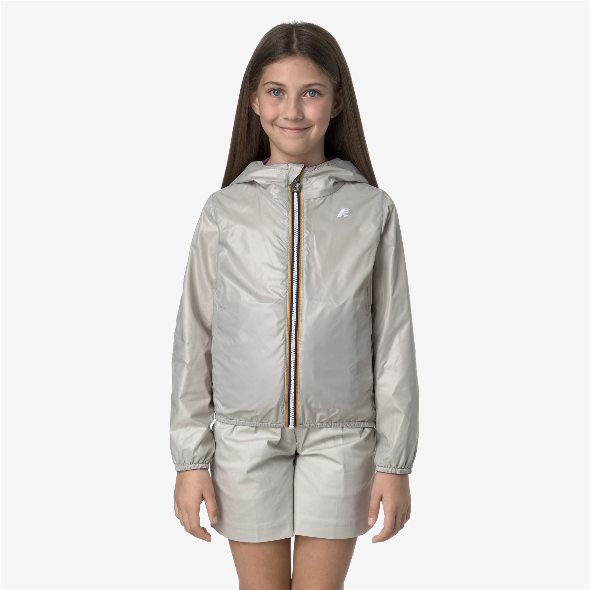 Jackets_GIRL_P. LILY PLUS.2 DOUBLE_Short_Violet - BEIGE LT - Commercial 7