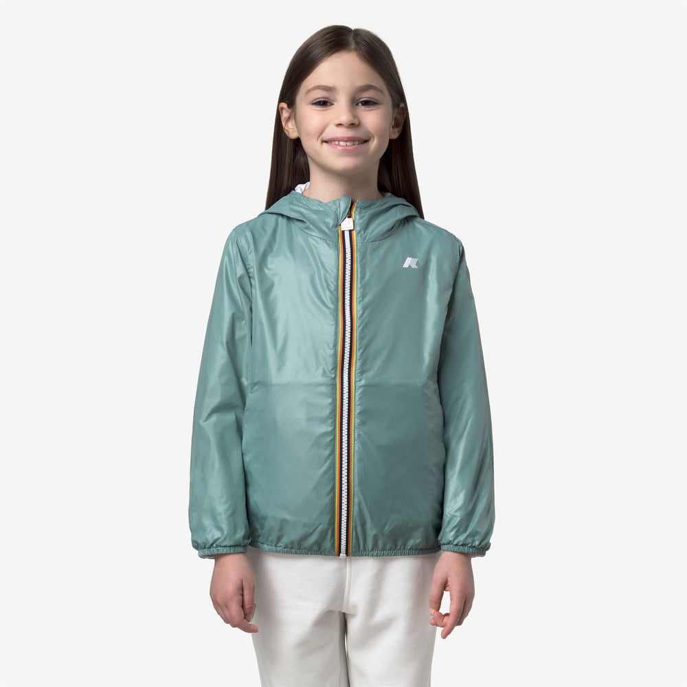 P. LILY PLUS.2 REVERSIBLE - Jackets - Corta - Bambina - WHITE-GREEN MINE 02