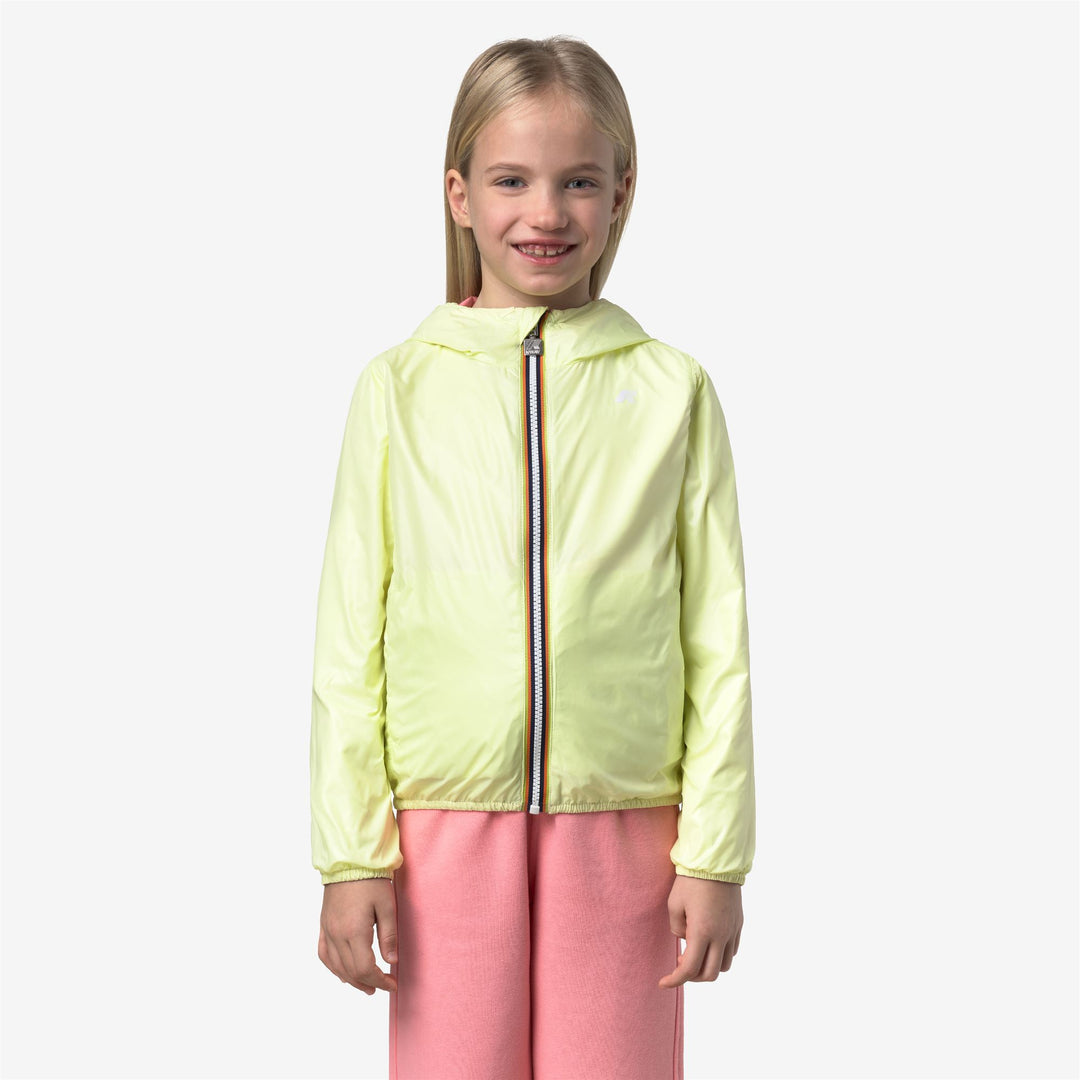 P. LILY PLUS.2 DOUBLE Jackets Short Girl Pink Geranium-Yellow Lime main