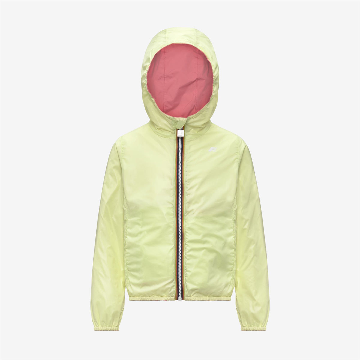 Jackets_Girl_P. LILY PLUS.2 DOUBLE_Short_Pink Geranium - Yellow Lime - Commercial 2