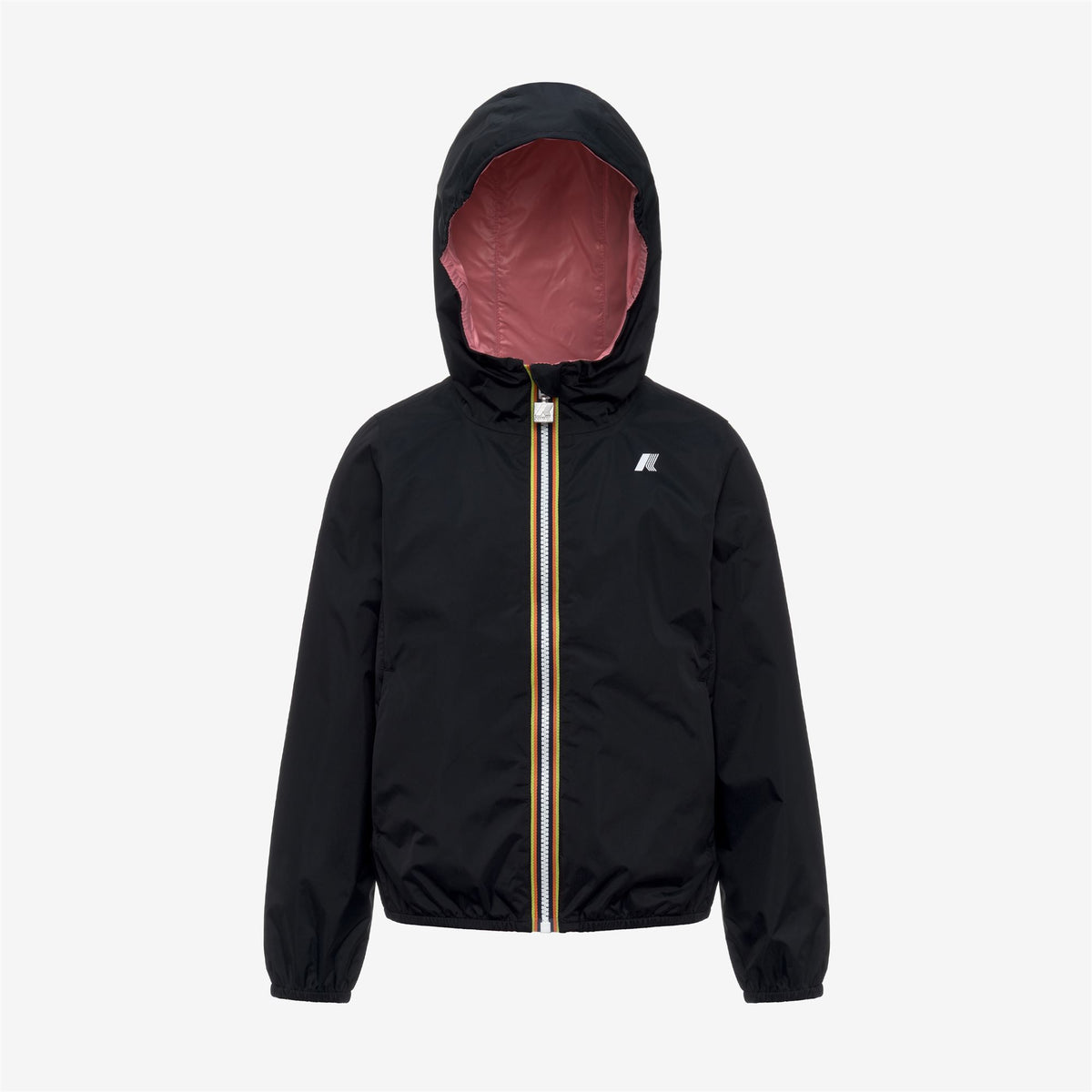 Jackets_Girl_P. LILY PLUS.2 DOUBLE_Short_Black Pure - Pink Geranium - Commercial 1