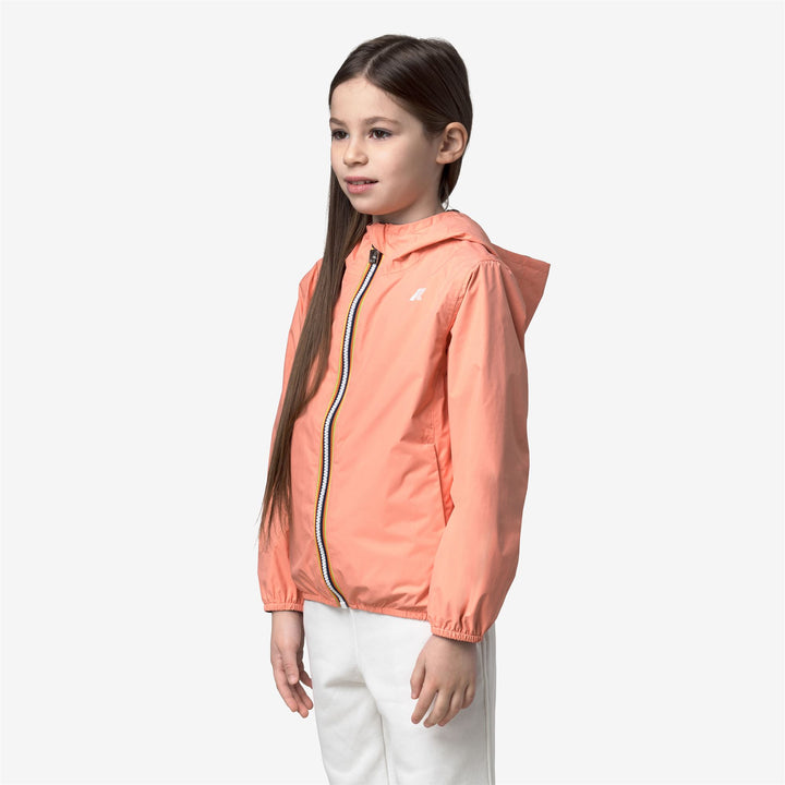 P. LILY PLUS.2 REVERSIBLE - Jackets - Short - Girl - PINK PAMPLEMOUSSE-BLUE DEPTH 5