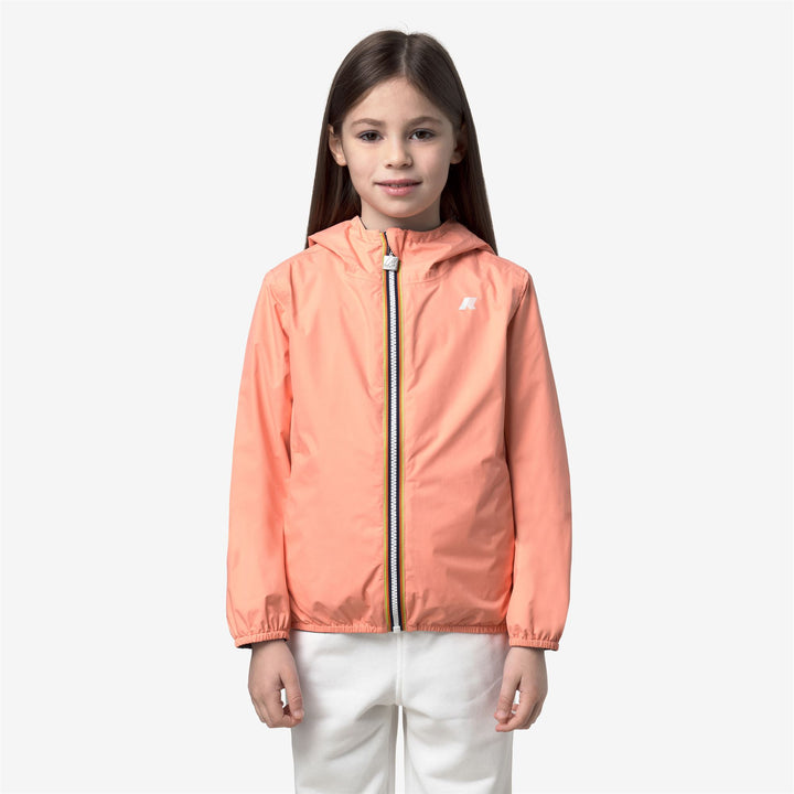 P. LILY PLUS.2 REVERSIBLE - Jackets - Short - Girl - PINK PAMPLEMOUSSE-BLUE DEPTH 4
