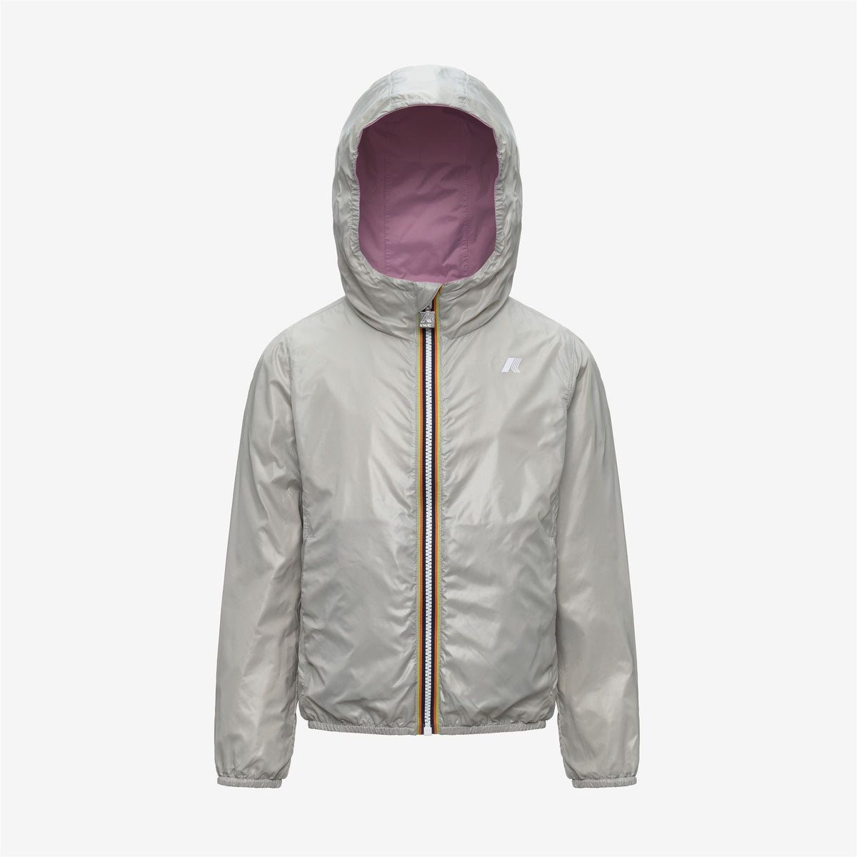 Jackets_Girl_P. LILY PLUS.2 DOUBLE_Short_Violet Glicine - BEIGE LT - Commercial 2