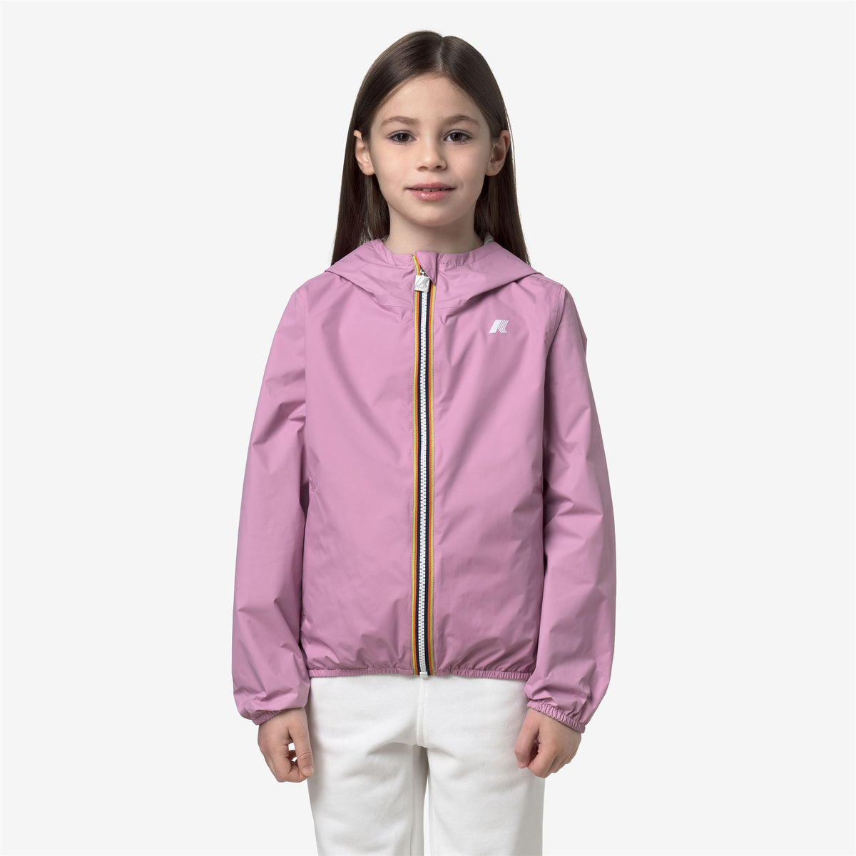 Jackets_Girl_P. LILY PLUS.2 DOUBLE_Short_Violet Glicine - BEIGE LT - Commercial 4