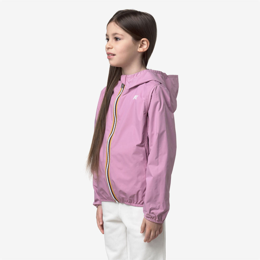 Jackets_Girl_P. LILY PLUS.2 DOUBLE_Short_Violet Glicine - BEIGE LT - Commercial 5