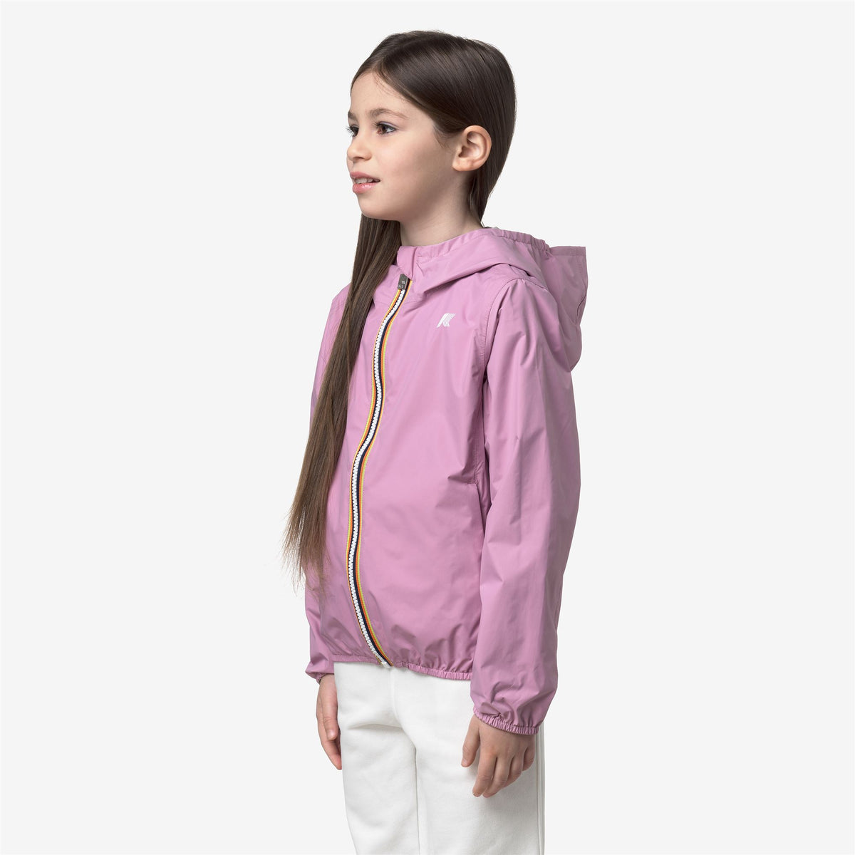 Jackets_Girl_P. LILY PLUS.2 DOUBLE_Short_Violet Glicine - BEIGE LT - Commercial 5