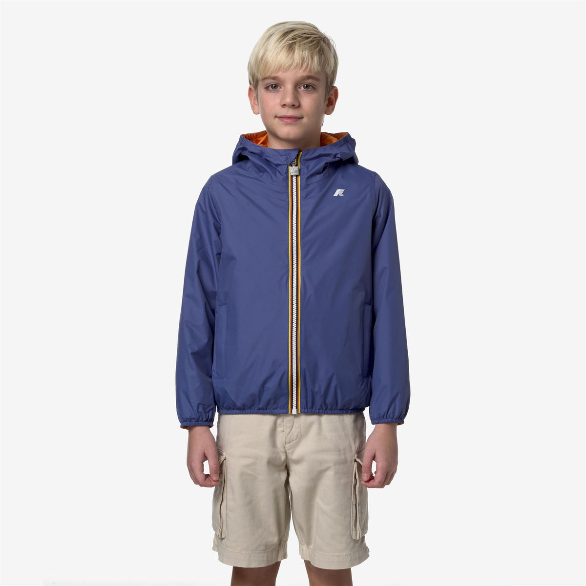 Jackets_Boy_P. JAKE PLUS.2 DOUBLE_Short_Blue Fiord - Orange Md - Commercial 4