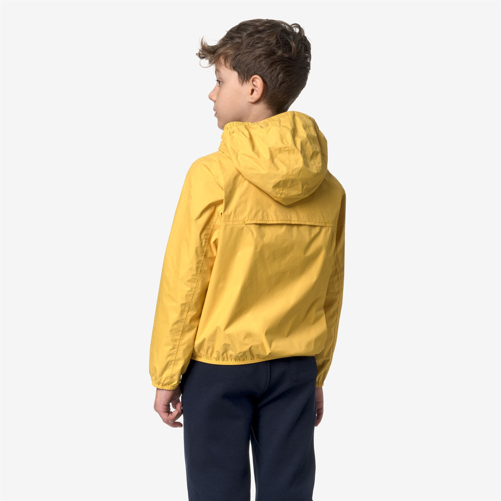 Yellow Blue Boy's Reversible Packable Jacket for Variable Weather 02