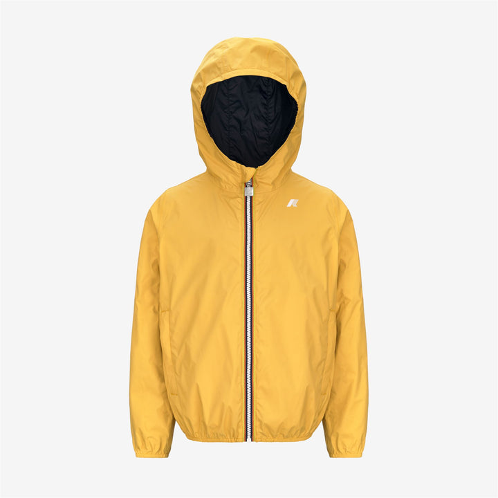 Chaqueta reversible y empacable amarilla y azul para niño 5