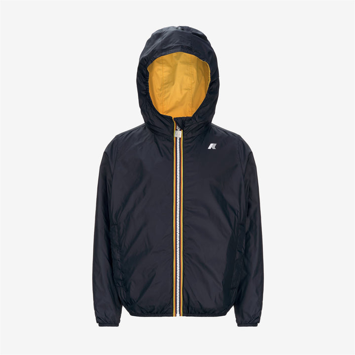 Chaqueta reversible y empacable amarilla y azul para niño 6