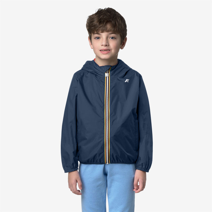P. JAKE PLUS.2 DOUBLE Giacche Breve Ragazzo Blue Insignia-Red Poppy 1