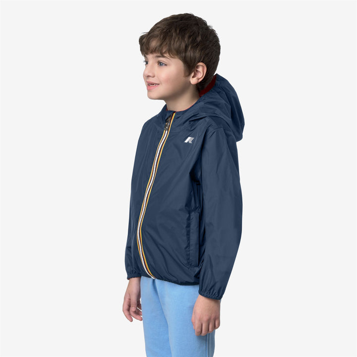 P. JAKE PLUS.2 DOUBLE Giacche Breve Ragazzo Blue Insignia-Red Poppy 2