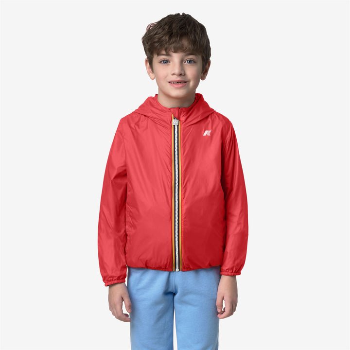 P. JAKE PLUS.2 DOUBLE Giacche Breve Ragazzo Blue Insignia-Red Poppy 4