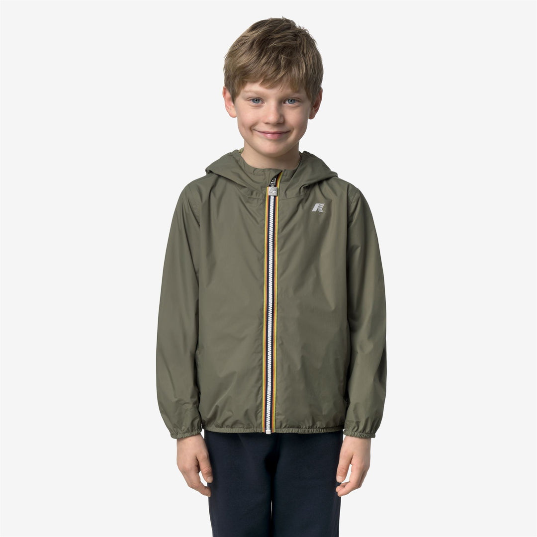 P. JAKE PLUS.2 DOUBLE Giacche Breve Ragazzo GREEN-LIME JACQUARD-Green Lichen-Green Dk Lime 01