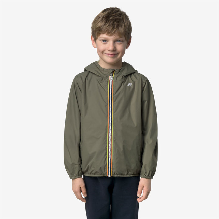 P. JAKE PLUS.2 DOUBLE Chaquetas Corto Niño GREEN-LIME JACQUARD-Green Lichen-Green Dk Lime 1